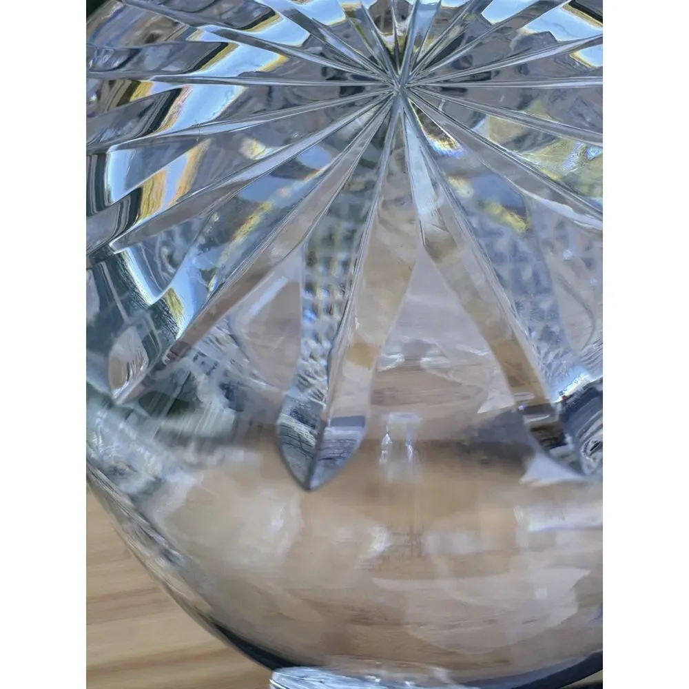 Vintage Waterford Crystal Martini Pitcher With Ice Lip Made in Ireland 7-1/4” H